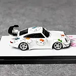 Flame 1:64 Porsche luminous RWB 964 kitty alloy car model