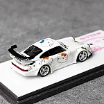 Flame 1:64 Porsche luminous RWB 964 kitty alloy car model